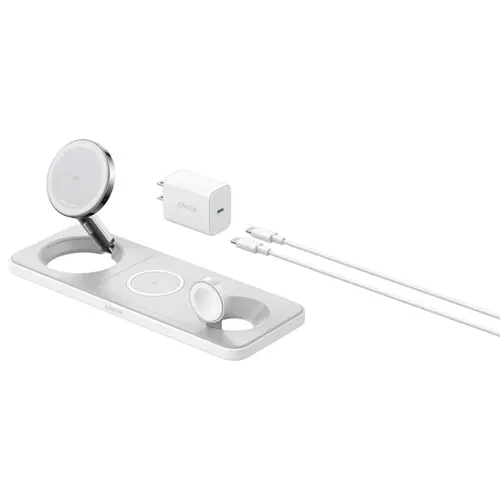 شارژر رومیزی انکر مدل MagGo Wireless Charging به همراه شارژر دیواری 40 وات انکر و کابل USBC به طول 1.5 متر (8)